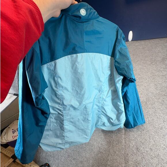 Marmot Windbreaker Jacket Mens XL Blue Lined Full Zip Hiking Outdoor Sportswear - Picture 6 of 8